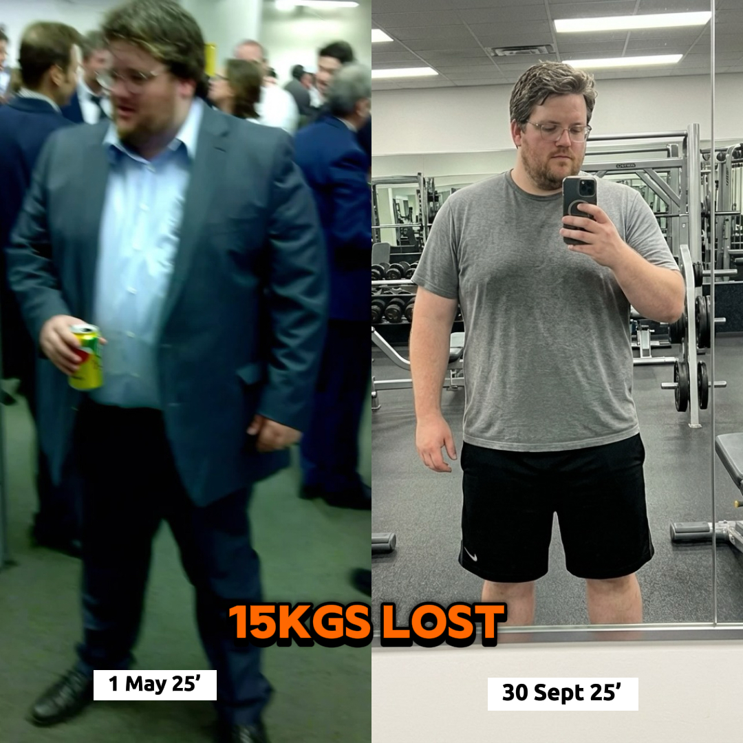 "From burnt out to back in the gym."